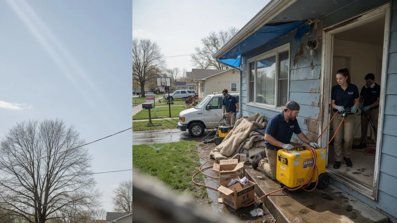 Basement Flood Cleanup in Shock, WV near me